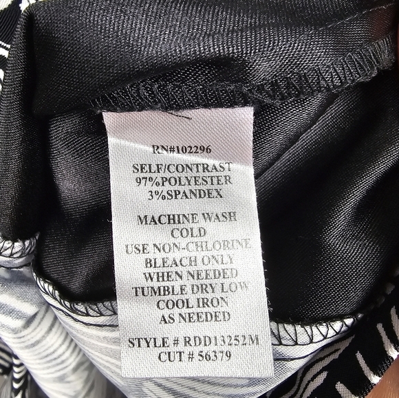 CONNECTED‎ Sleveless Pencil Dress Knee Length Black/White Womens Size 8 - Picture 8 of 9